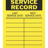 Repair & Maintenance Record Labels & Tags thumbnail