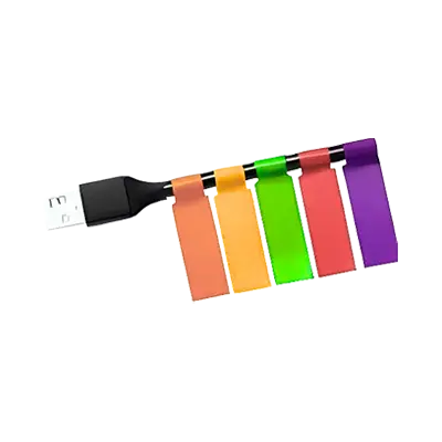 Print-on Hook & Loop Cable & Wire Label Printer Labels thumbnail