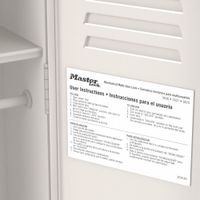 Built-in Multiuser Locker Lock Instruction Stickers & Magnets thumbnail