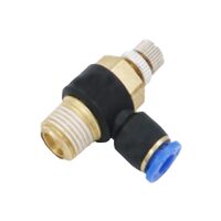 pneumatic fitting air flow limit valve male connector 1/4''x10mm