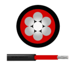 METSEC PVC INSULATED ALUMINIUM CONDUCTOR SINGLE CORE 25.00MM BLACK - Loose