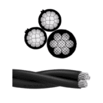 METSEC ALUMINIUM AERIAL BUNDLED CABLE WITH MESSENGER 2x16MM+29.5MM - Loose