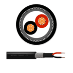 METSEC CU/PVC/SWA/PVC ARMOURED CABLE 2COREx2.50MM BLACK - Loose