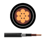 METSEC COPPER CONCENTRIC DROP AERIAL + COMMUNICATION CABLE 6.00MM - Loose
