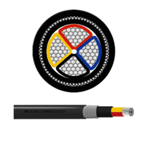 metsec cu/xlpe/swa/pvc armoured cable 4corex35.00mm black (sector) - loose