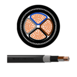 METSEC CU/XLPE/SWA/LSZH ARMOURED CABLE 4COREx35.00MM BLACK (SECTOR - BS) - Loose