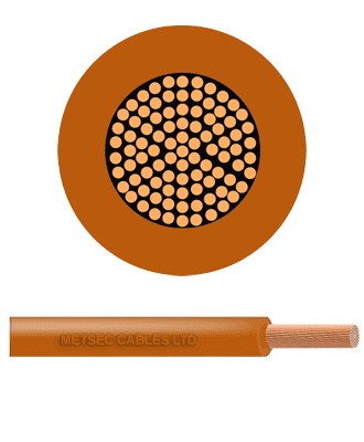 metsec auto cable 0.50mm brown (roll=50m)
