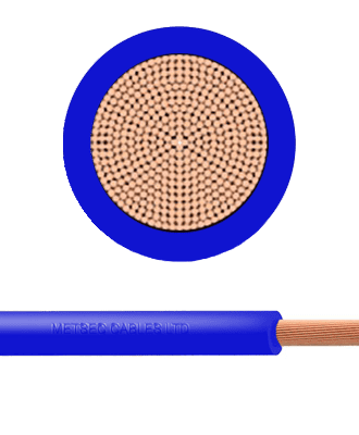 metsec battery cable single core 50mm blue - loose