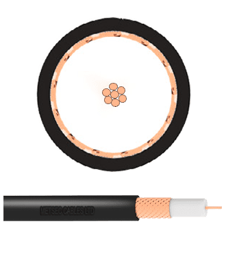 metsec double braid coaxial cable rg59 (type 1) - loose