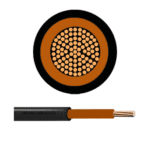 METSEC ELECTRODE CABLE SHEATED 0.75MM BLACK (Roll=1000m)