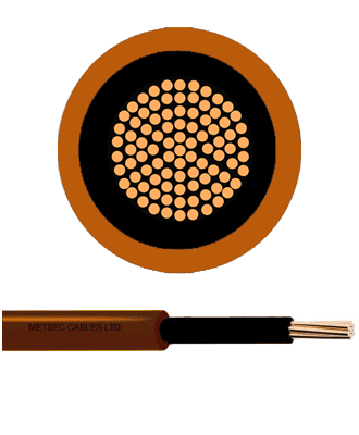 metsec electrode cable sheated 0.75mm brown (roll=1000m)