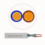 METSEC ELECTRIC FLEXIBLE CABLE 2COREx0.50MM WHITE (Roll=100m)
