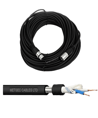 metsec microphone cable 2corex1.50mm black - loose