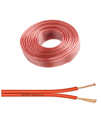 metsec speaker wire/cable 2corex0.15/16 red - loose