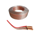 METSEC SPEAKER WIRE/CABLE 2COREx0.15/16 CLEAR - Loose