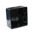 METSEC SWITCH BOX SINGLE BLACK (Ctn=500pc)