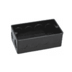 METSEC SWITCH BOX TWIN BLACK (Ctn=300pc)