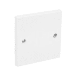 METSEC BLANKING PLATE SINGLE WHITE FOR PATTRESS (TYPE 2, Ctn=40pc)