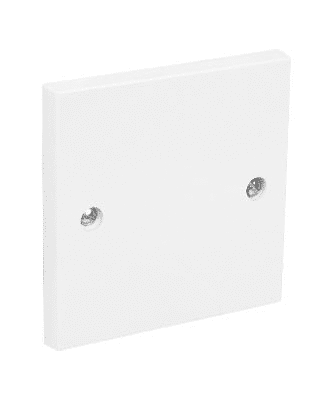 metsec blanking plate single white for pattress (type 2, ctn=40pc)