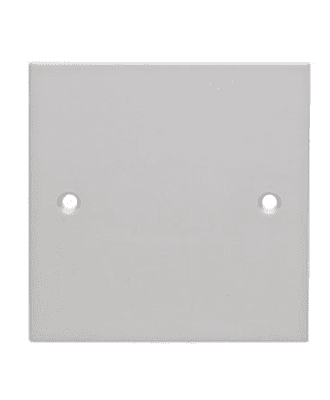 metsec pp blanking plate square flat white (new, ctn=50pc)