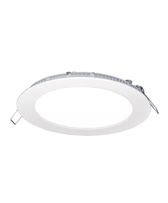 sambrook led ceiling light recessed 6w round 6000k c/w 1cct, ac85-265v, isolated driver, pmma lgp, 420lm