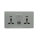SAMBROOK SWITCHED MULTI-FUNCTIONAL SOCKET 13A 2G C/W 2 USB CHARGERS #86605D