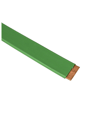 copper tape 25x3mm insulated green - loose