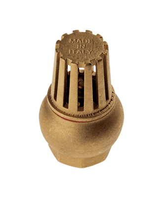bossini brass foot valve 1/2" flap type #18