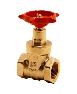 pegler brass gate valve 1" #1065