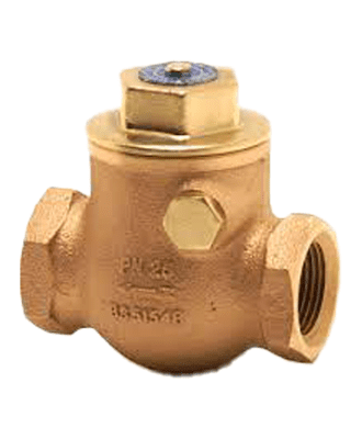 pegler bronze swing check valve 1_1/4" horizontal/vertical pn25 #1060a