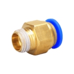 PNEUMATIC FITTING BRASS STRAIGHT THREADED CONNECTOR 1/4''x4MM