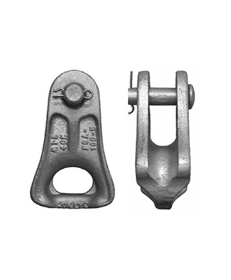thimble clevis 40kn for use with preform guy grip 51x18mmxm16