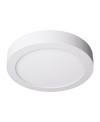 sambrook led ceiling light surface 12w round 3000k c/w 1cct, ac85-265v, isolated driver, pmma lgp, 1080lm