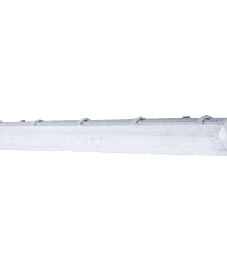 sambrook led twin weatherproof fitting 5' 2x58w w/o tube #ip6505-150cm