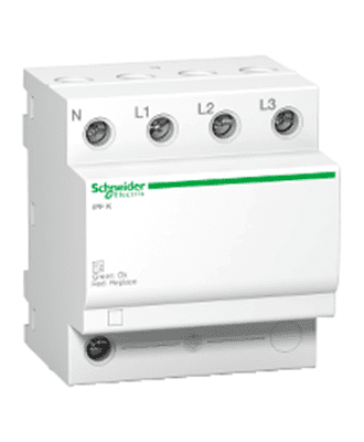 schneider acti 9 ipfk40r modular surge arrester 3p + n 40ka 340v w/o remote transfer #a9l15688