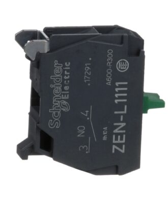 schneider harmony control single contact block for 1no screw clamp terminal #zenl1111