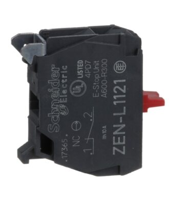 schneider harmony control single contact block for 1nc screw clamp terminal #zenl1121