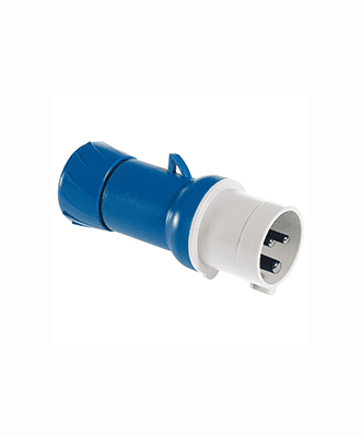 schneider pratika industrial plug straight 32a 240v 3pins blue ip44 #pke32m423