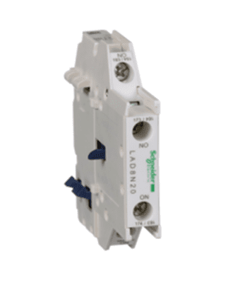 schneider tesys d auxillary contact block 2no #lad8n20