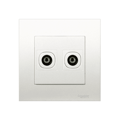 schneider vivace tv outlet 2g tv coaxial white #kb32tv_we