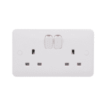 SCHNEIDER LISSE SWITCHED SOCKET 13A 2G DP #GGBL3020D