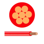 METSEC PVC INSULATED ELECTRIC CABLE SINGLE CORE 25.00MM MULTI STRAND RED (Roll=100m)