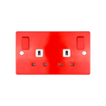SCHNEIDER ULTIMATE SLIMLINE SWITCHED SOCKET 13A 2G 2P RED #GU3030RD