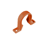 DEL PVC PIPE CLIP 4" GOLDEN BROWN