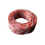 METSEC INSTRUMENT CABLE (JUMPER WIRE) 2COREx0.50MM RED/WHITE FLEXIBLE (Roll=500m)