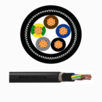 METSEC CU/XLPE/SWA/PVC ARMOURED CABLE 5COREx4.00MM BLACK (BS STD) - Loose